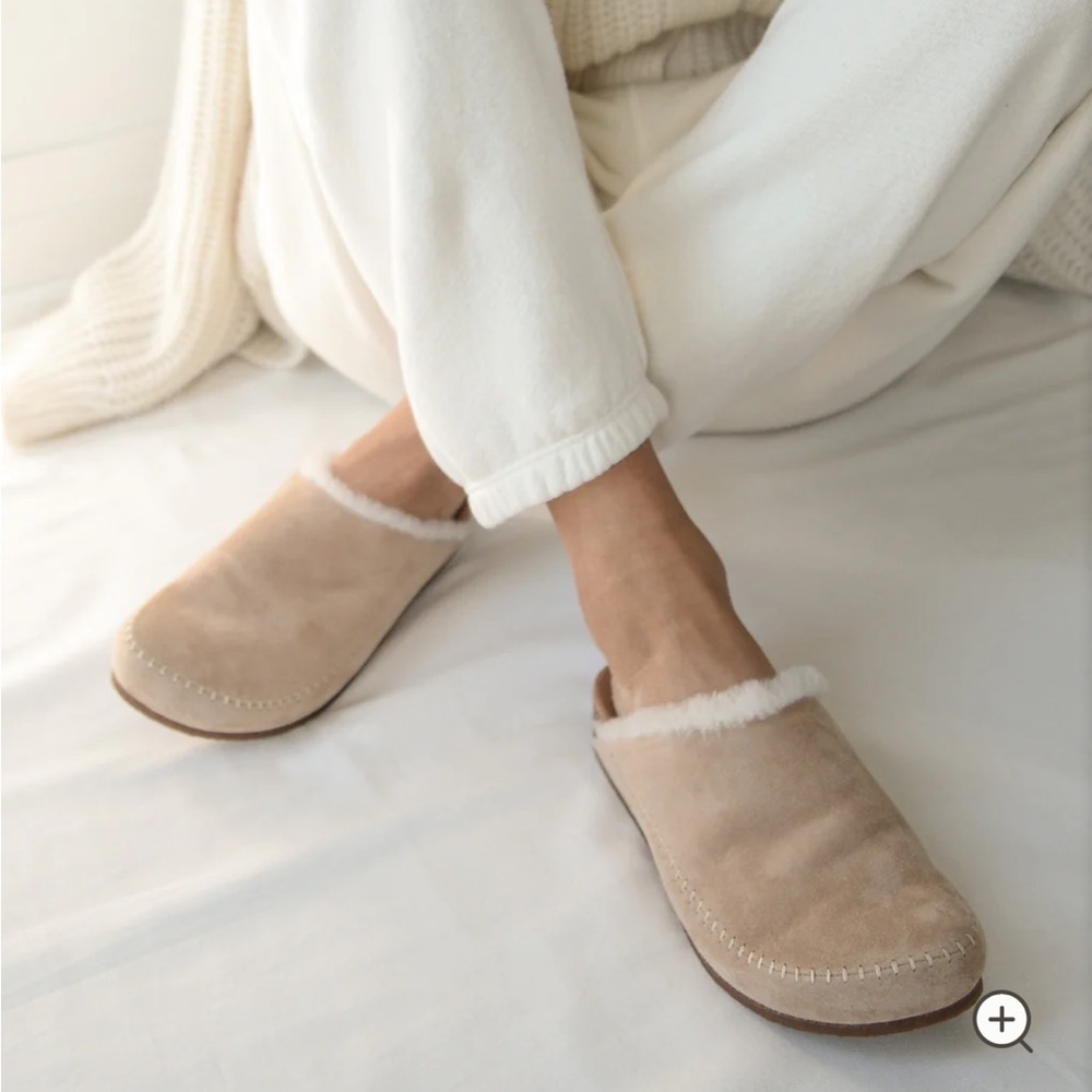 Jenny Kayne Shearling-Lined Moc Clog Size 37 New in Box